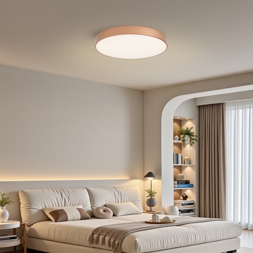BRILAGI - LED prigušiva plafonska svetiljka POOL LED/60W/230V 3000-6000K pr. 60 cm bakarna + daljinski upravljač