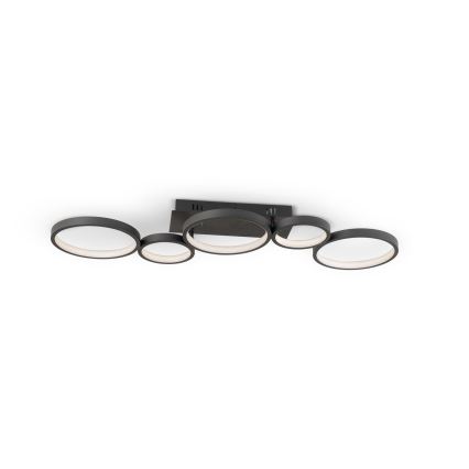 Brilagi - LED plafonsko svetlo RINGO, prigušiva LED/34W/230V 3000-6000K 28x84 cm crna + daljinski upravljač
