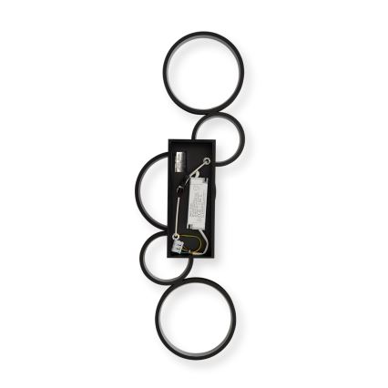Brilagi - LED plafonsko svetlo RINGO, prigušiva LED/34W/230V 3000-6000K 28x84 cm crna + daljinski upravljač