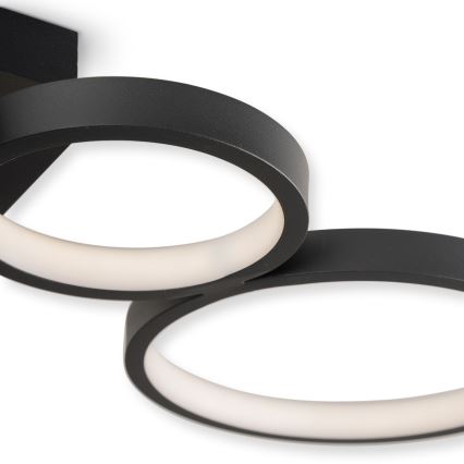 Brilagi - LED plafonsko svetlo RINGO, prigušiva LED/34W/230V 3000-6000K 28x84 cm crna + daljinski upravljač