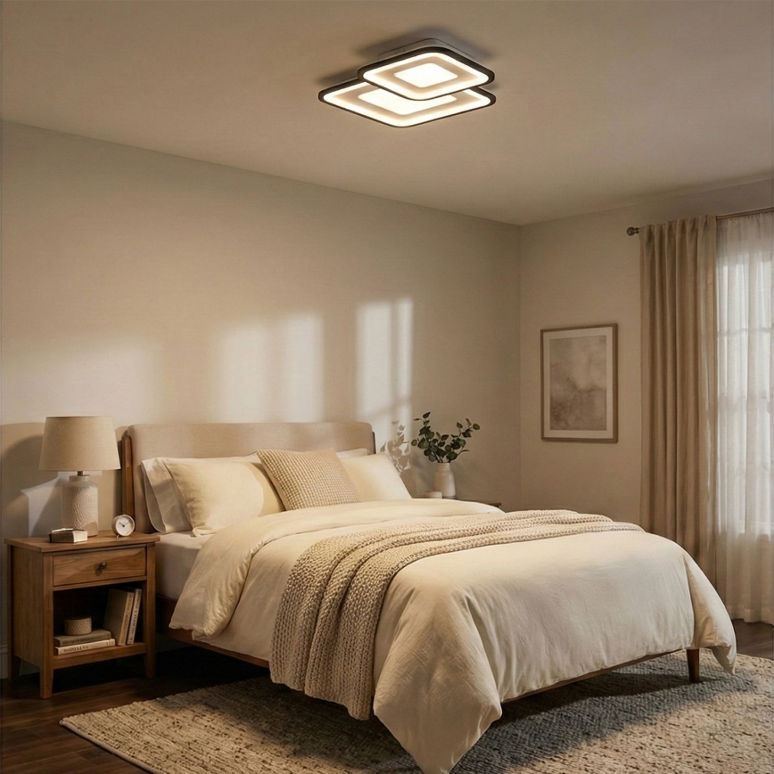Brilagi - LED prigušiva plafonska svetiljka TANDORA LED/49W/230V 50x50 cm 3000-6000K + daljinski upravljač