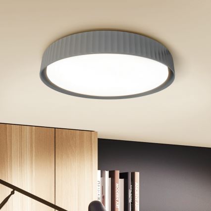 Brilagi - LED prigušiva plafonska svetiljka LUCIA LED/60W/230V 3000–6500K, prečnik 59 cm, siva + daljinski upravljač
