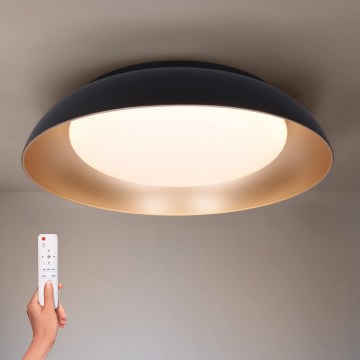 Brilagi - LED prigušiva stropna svetiljka ALVA LED/48W/230V 3000-6500K Ø 51 cm crna + daljinski upravljač