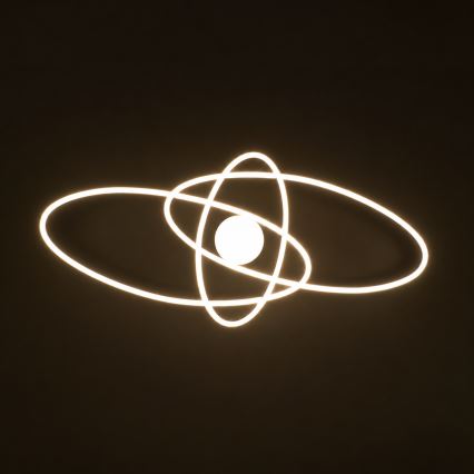 BRILAGI - LED prigušiva stropna svetiljka APOLLO LED/58W/230V 3000-6500K 43,2x101,2 cm crna + daljinski upravljač