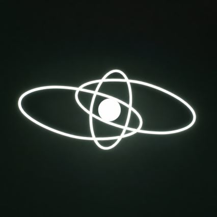 BRILAGI - LED prigušiva stropna svetiljka APOLLO LED/58W/230V 3000-6500K 43,2x101,2 cm crna + daljinski upravljač