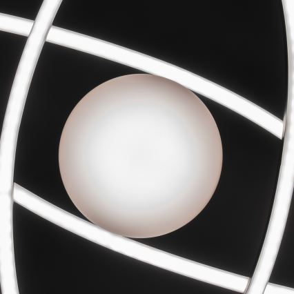 BRILAGI - LED prigušiva stropna svetiljka APOLLO LED/58W/230V 3000-6500K 43,2x101,2 cm crna + daljinski upravljač