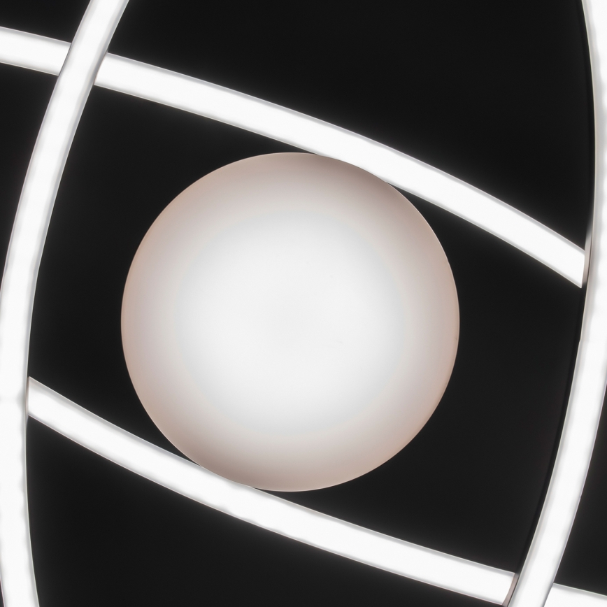 BRILAGI - LED prigušiva stropna svetiljka APOLLO LED/58W/230V 3000-6500K 43,2x101,2 cm crna + daljinski upravljač