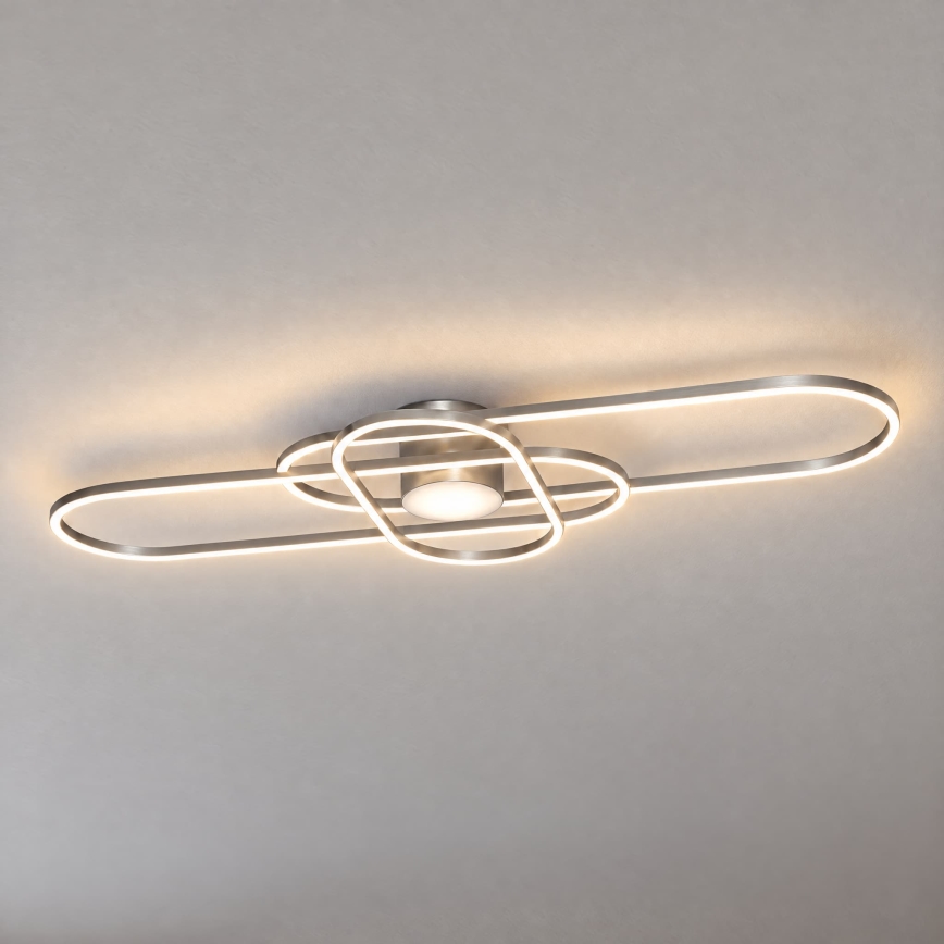 BRILAGI - LED plafonsko svetlo APOLLO, prigušiva, LED/58W/230V 3000-6500K 43,2x101,2 cm mat hrom + daljinski upravljač
