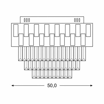 BRILAGI - LED prigušiva stropna svetiljka AURELIA LED/45W/230V 3000-6000K prečnik 50 cm zlatna + daljinski upravljač