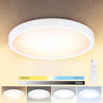 Brilagi - LED prigušiva stropna svetiljka ESTELA LED/48W/230V 3000-6500K prečnik 40 cm bela + sa daljinskim upravljačem
