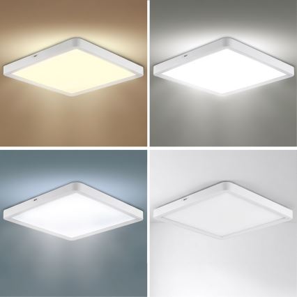 Brilagi - LED prigušiva plafonska lampa ESTELA SQUARE LED/36W/230V 3000-6500K 31x31 cm bela + daljinski upravljač