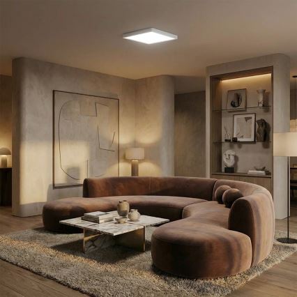 Brilagi - LED prigušiva plafonska lampa ESTELA SQUARE LED/36W/230V 3000-6500K 31x31 cm bela + daljinski upravljač