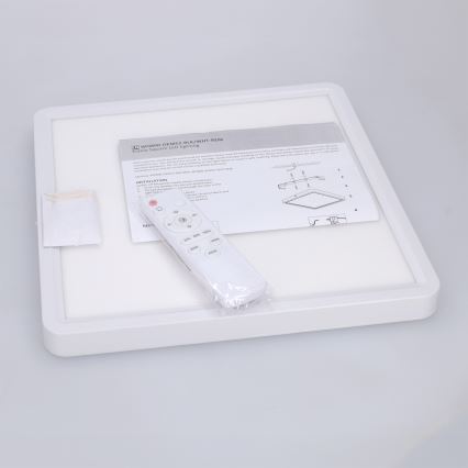 Brilagi - LED prigušiva plafonska lampa ESTELA SQUARE LED/36W/230V 3000-6500K 31x31 cm bela + daljinski upravljač