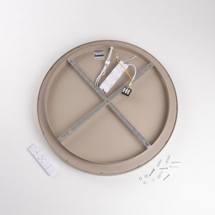 BRILAGI - LED prigušiva plafonsko svetlo FALCON II LED/99W/230V 3000-6500K prečnik 60 cm bela/bež + daljinski upravljač