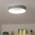 Brilagi - LED prigušiva stropna svetiljka FALCON LED/40W/230V 3000-6500K prečnik 45 cm siva + daljinski upravljač