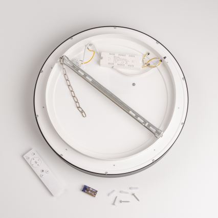 Brilagi - LED prigušiva stropna svetiljka FALCON LED/80W/230V 3000-6500K prečnik 60 cm crna + daljinski upravljač