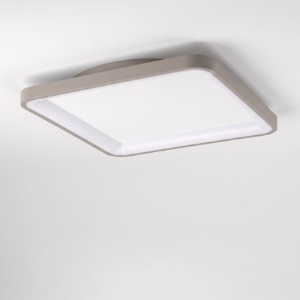 BRILAGI - LED Stropno svetlo sa prigušiva FALCON SLIM LED/50W/230V 3000-6500K 50x50 cm bela/bež + daljinski upravljač