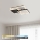 Brilagi - LED prigušiva stropna svetiljka FLARE LED/64W/230V 3000-6000K 45x45 cm bela/crna + daljinski upravljač