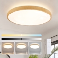 Brilagi - LED prigušiva stropna svetiljka GLASS POOL DOUBLE LED/80W/230V 3000-6000K 60 cm dekor drveta + daljinski upravljač