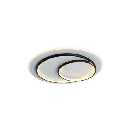 Brilagi - LED prigušiva plafonska lampa IRIS LED/70W/230V 3000-6000K prečnik 50 cm bela/crna + daljinski upravljač