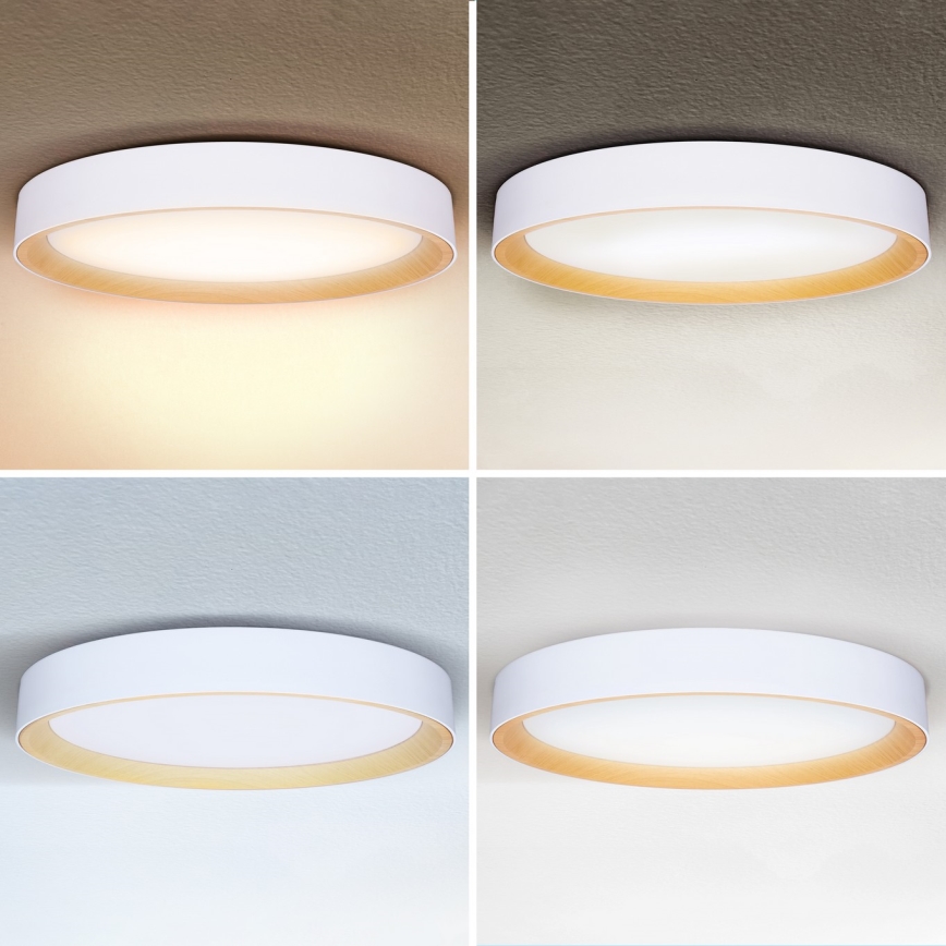 Brilagi - prigušiva LED plafonska svetiljka LARIOS LED/72W/230V 3000-6500K bela, prečnik 59 cm + daljinski upravljač