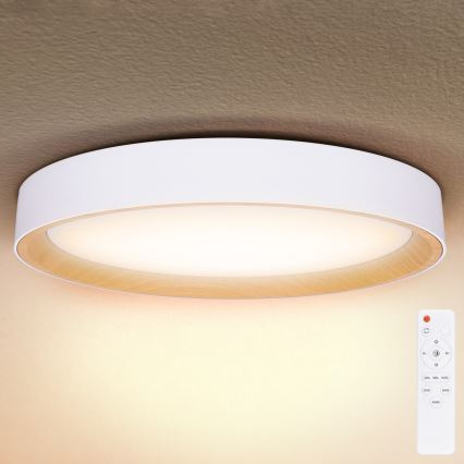 Brilagi - prigušiva LED plafonska svetiljka LARIOS LED/72W/230V 3000-6500K bela, prečnik 59 cm + daljinski upravljač