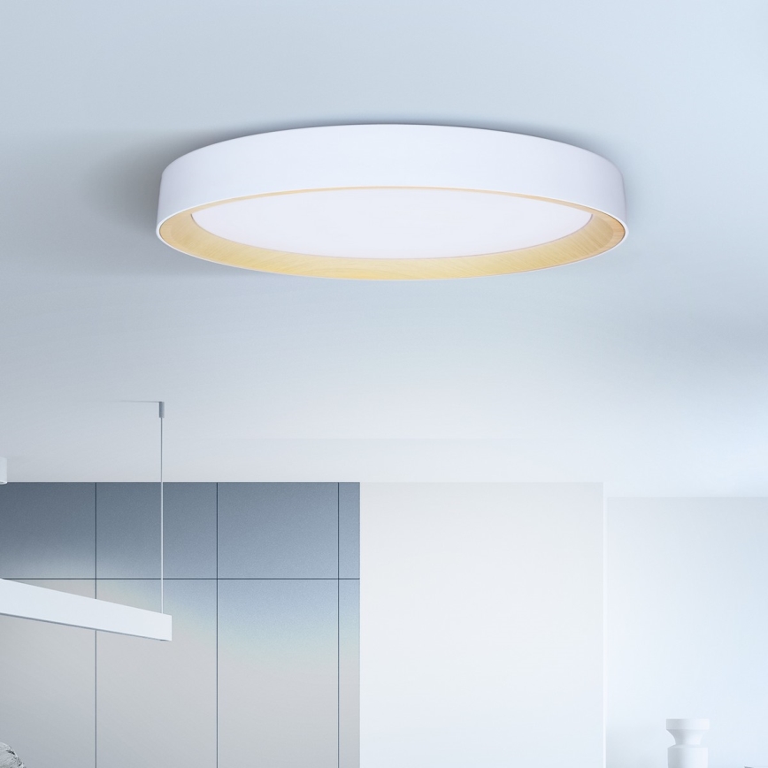 Brilagi - prigušiva LED plafonska svetiljka LARIOS LED/72W/230V 3000-6500K bela, prečnik 59 cm + daljinski upravljač