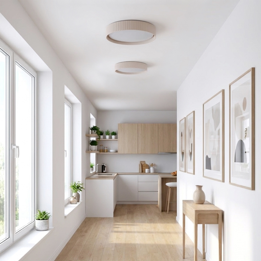 Brilagi - LED prigušiva plafonska svetiljka LUCIA LED/48W/230V 3000-6500K prečnik 41 cm bež + daljinski upravljač