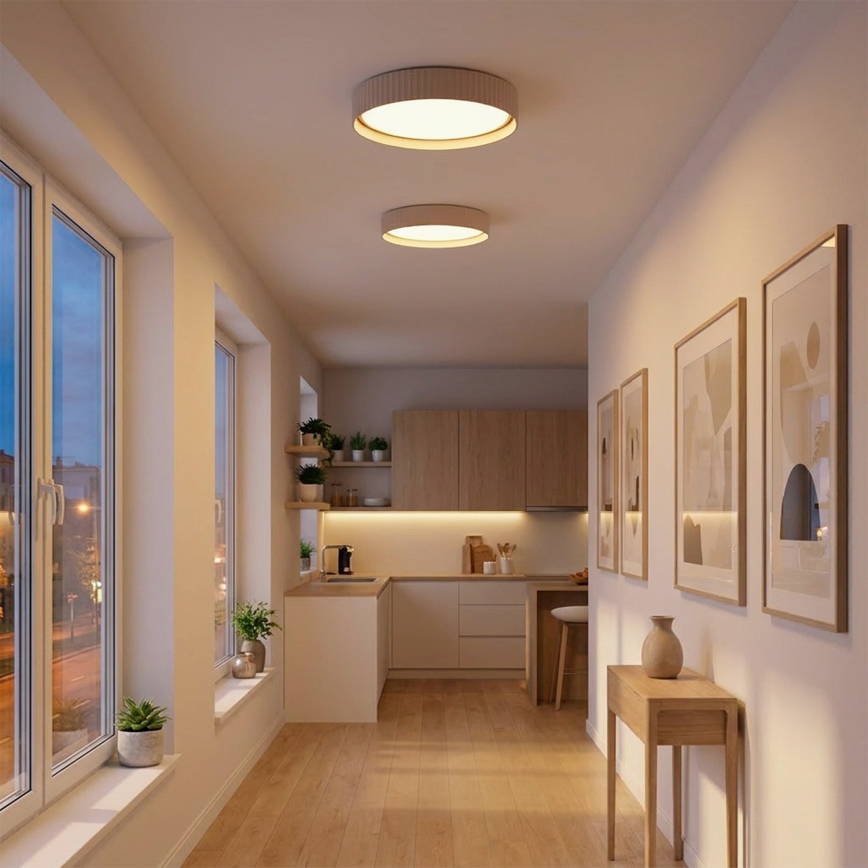 Brilagi - LED prigušiva plafonska svetiljka LUCIA LED/48W/230V 3000-6500K prečnik 41 cm bež + daljinski upravljač
