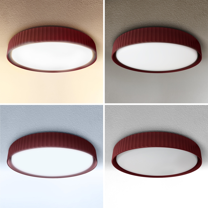 Brilagi - LED prigušiva plafonska svetiljka LUCIA LED/60W/230V 3000-6500K prečnik 59 cm crvena + daljinski upravljač