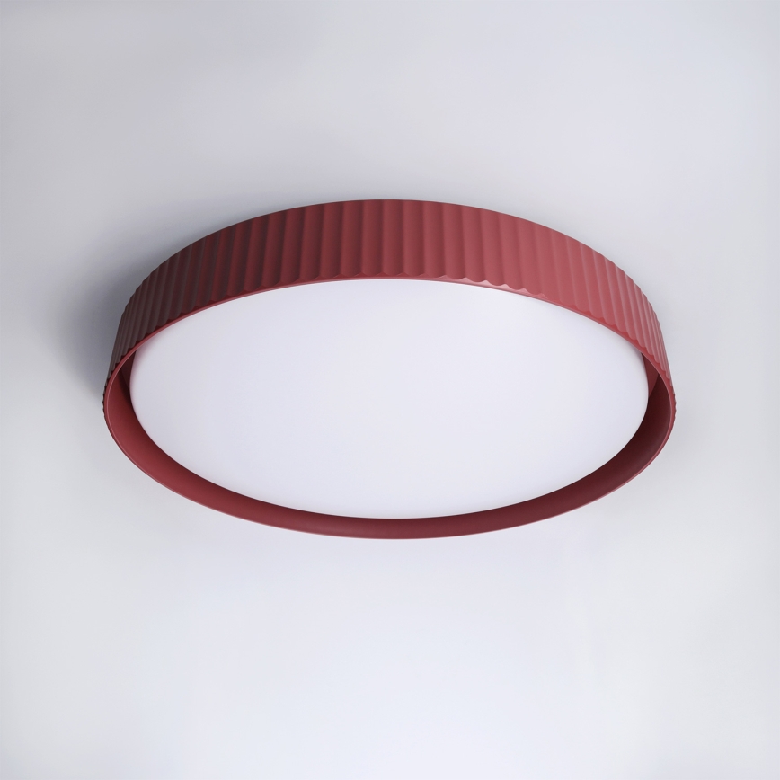 Brilagi - LED prigušiva plafonska svetiljka LUCIA LED/60W/230V 3000-6500K prečnik 59 cm crvena + daljinski upravljač
