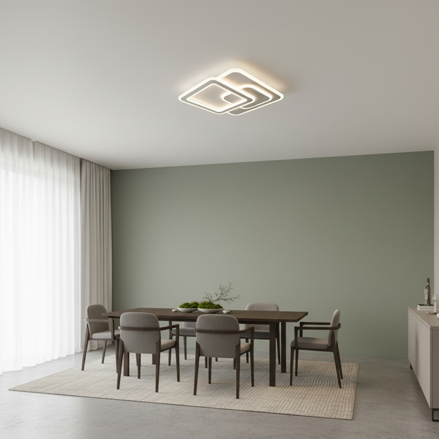 Brilagi - LED prigušiva plafonska lampa MODERN LED/80W/230V 2700-6500K 52,5x52,5 cm + daljinski upravljač