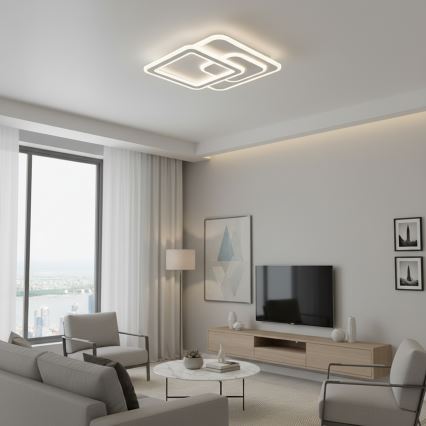 Brilagi - LED prigušiva plafonska lampa MODERN LED/80W/230V 2700-6500K 52,5x52,5 cm + daljinski upravljač