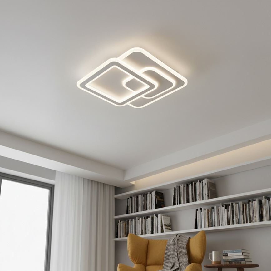 Brilagi - LED prigušiva plafonska lampa MODERN LED/80W/230V 2700-6500K 52,5x52,5 cm + daljinski upravljač