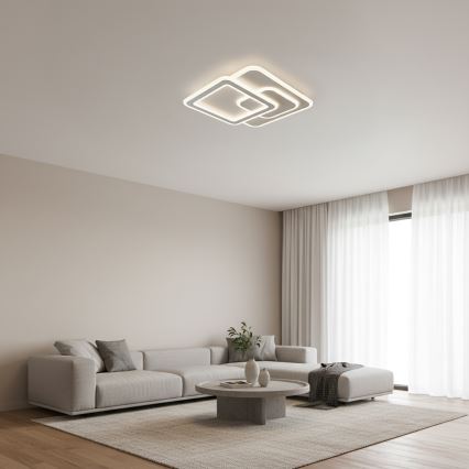 BRILAGI - prigušiva LED stropna svetiljka MODERN LED/80W/230V 3000-6000K 52,5x52,5 cm + daljinski upravljač