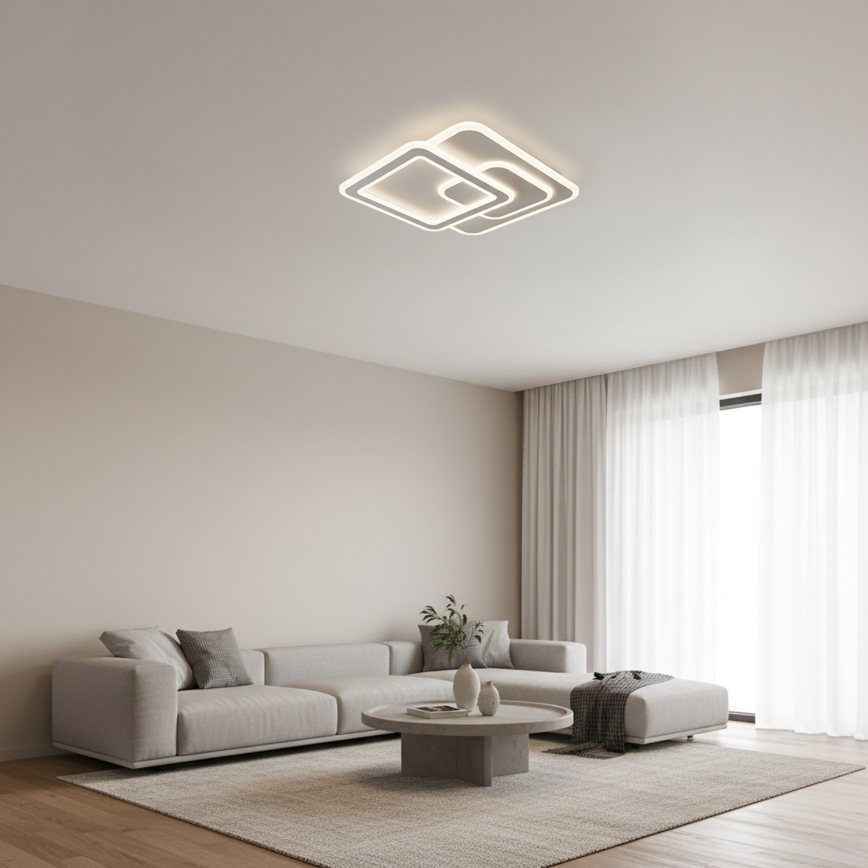BRILAGI - prigušiva LED stropna svetiljka MODERN LED/80W/230V 3000-6000K 52,5x52,5 cm + daljinski upravljač