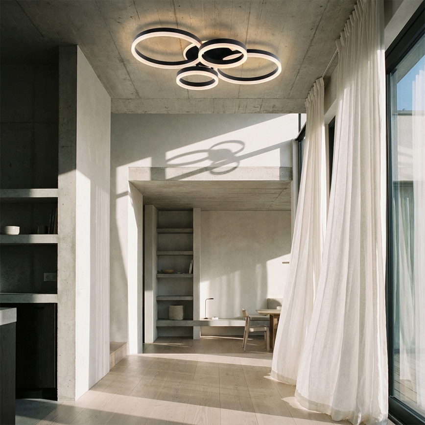 Brilagi - LED prigušiva stropna svetiljka ORBITS LED/49W/230V 3000-6000K 50x65 cm + daljinsko upravljanje