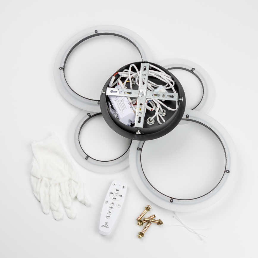 Brilagi - ORBITS LED prigušiva plafonski luster LED/50W/230V 3000-6500K antracit + daljinski upravljač