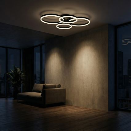 Brilagi - prigušiva stropna LED svetiljka ORBITS LED/52W/230V 3000-6000K 68x89 cm+ daljinski upravljač