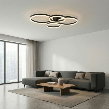 Brilagi - prigušiva stropna LED svetiljka ORBITS LED/52W/230V 3000-6000K 68x89 cm+ daljinski upravljač