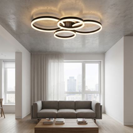 Brilagi - prigušiva stropna LED svetiljka ORBITS LED/52W/230V 3000-6000K 68x89 cm+ daljinski upravljač