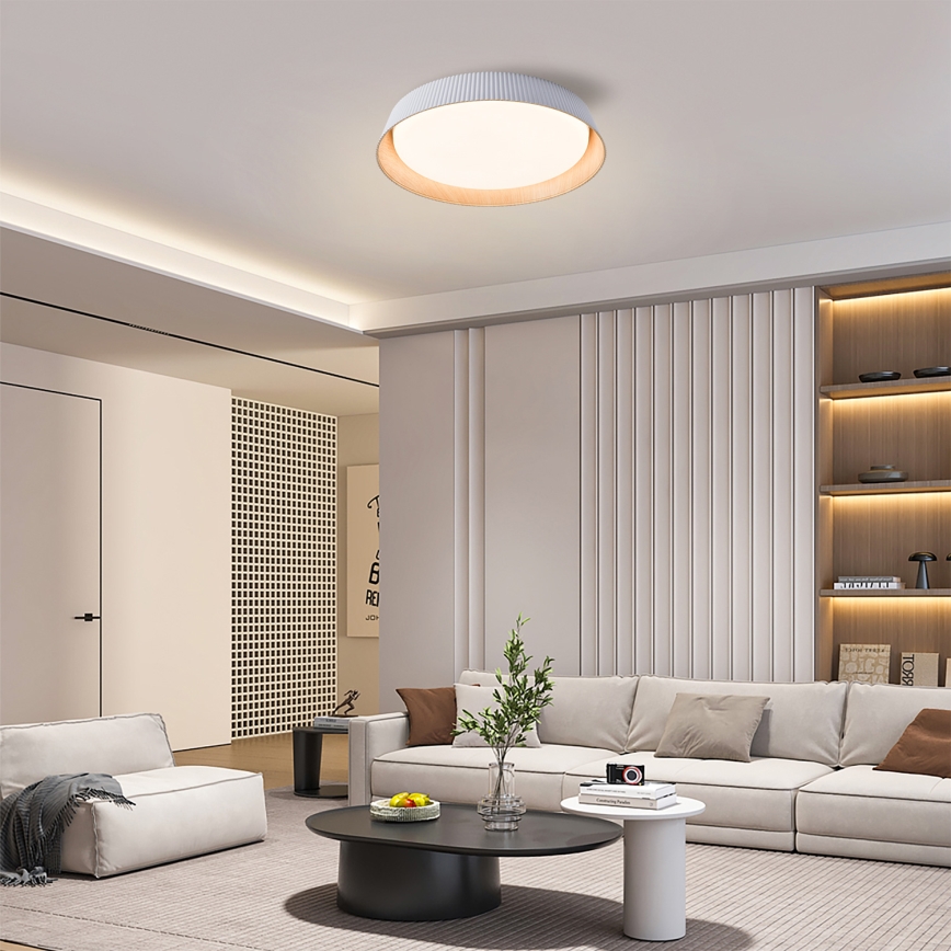 Brilagi - LED prigušiva stropna svetiljka ORINO LED/54W/230V 3000-6000K bela, prečnik 43 cm + daljinski upravljač