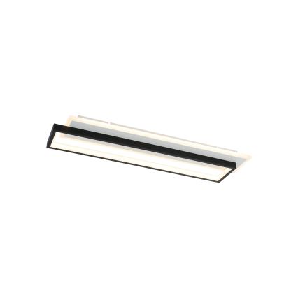 Brilagi - LED prigušiva stropna svetiljka OUTLINE LED/66W/230V 3000-6000K 15x60 cm bela/crna + daljinski upravljač