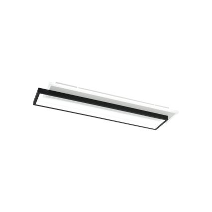 Brilagi - LED prigušiva stropna svetiljka OUTLINE LED/66W/230V 3000-6000K 15x60 cm bela/crna + daljinski upravljač