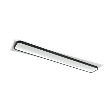 Brilagi - LED prigušiva plafonska svetiljka OUTLINE LED/90W/230V 3000-6000K 18x100 cm bela/crna + daljinski upravljač