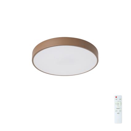 Brilagi - LED prigušiva plafonska svetiljka POOL LED/36W/230V 3000-6000K prečnik 30 cm braon + daljinski upravljač