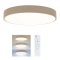 Brilagi - LED prigušiva stropna svetiljka POOL LED/36W/230V 3000-6000K prečnik 30 cm bež + daljinski upravljač
