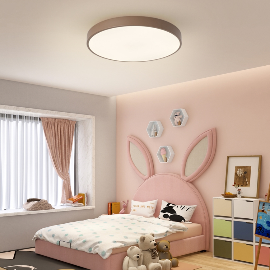 Brilagi - LED prigušiva stropno svetlo POOL LED/60W/230V 3000-6000K prečnik 60 cm braon + daljinski upravljač