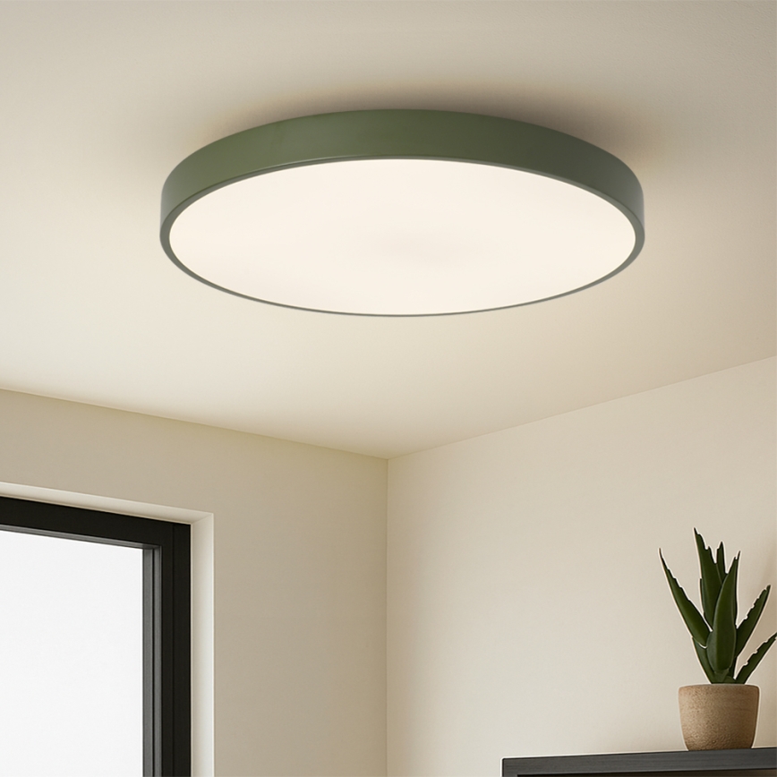 Brilagi - LED prigušiva stropna svetiljka POOL LED/60W/230V 3000-6000K prečnik 60 cm zelena + daljinski upravljač