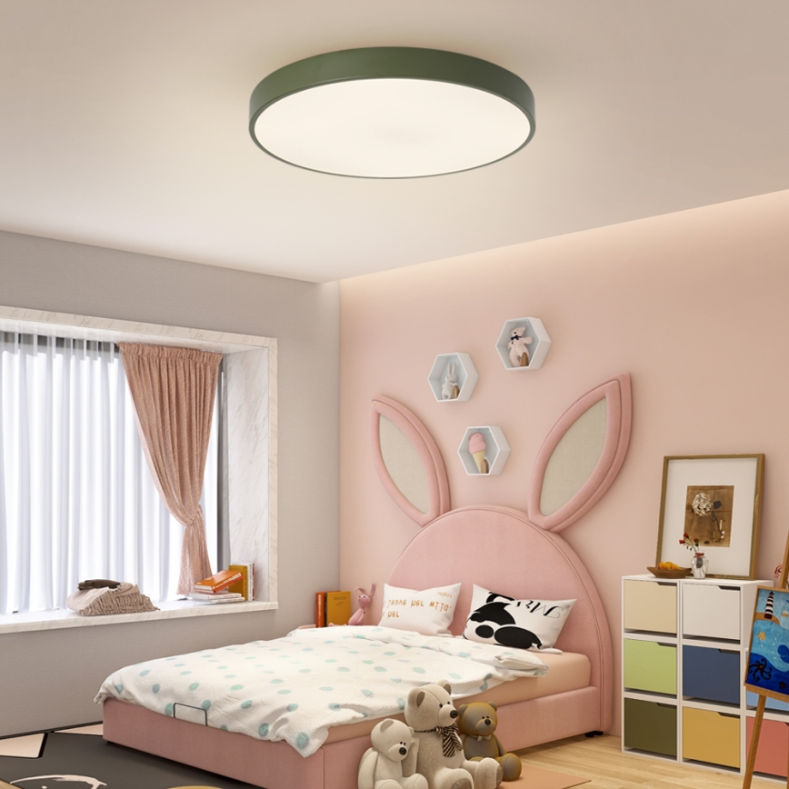 Brilagi - LED prigušiva stropna svetiljka POOL LED/60W/230V 3000-6000K prečnik 60 cm zelena + daljinski upravljač